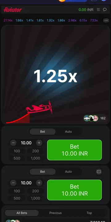 Jai Club Aviator crash game screen for real money betting and online earning in India